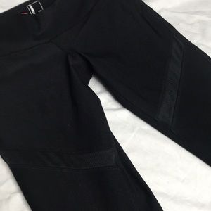 Mesh bands workout leggings black